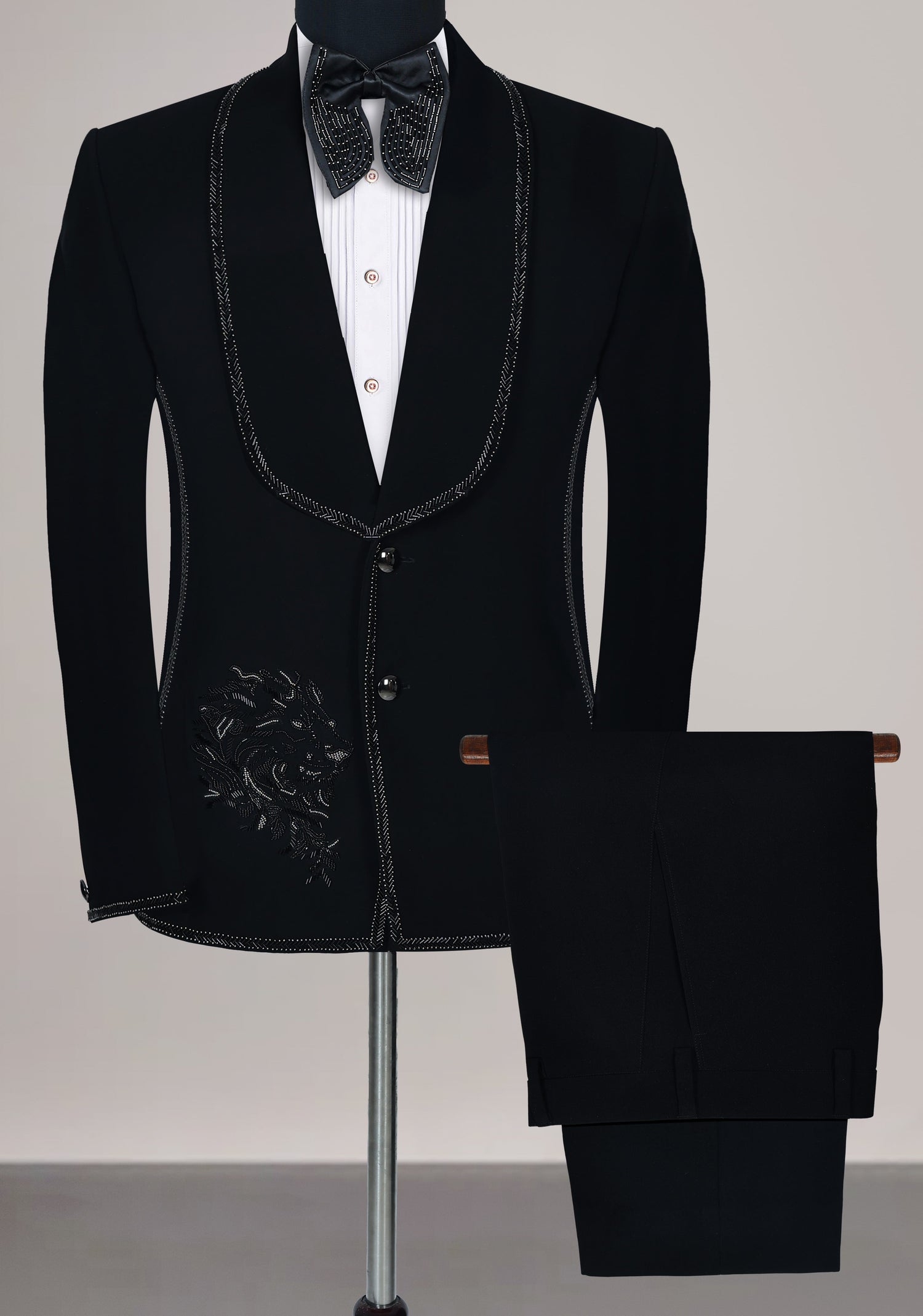 Hand Embroidered Tuxedo Suits