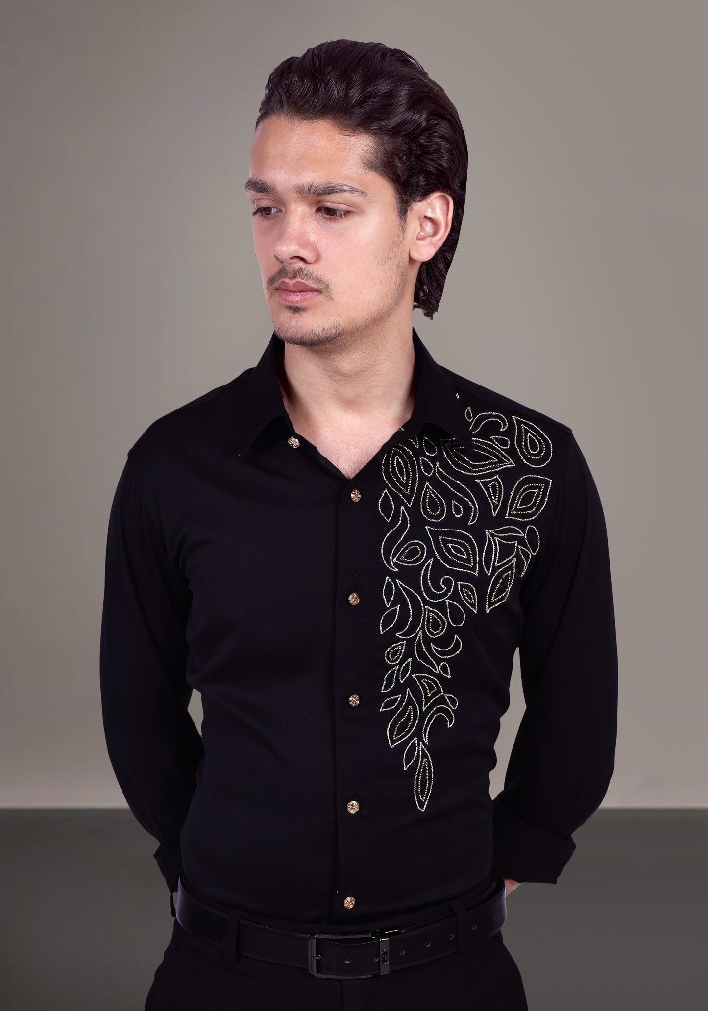 Arabian Art Luxury Hand Embroidered Shirt
