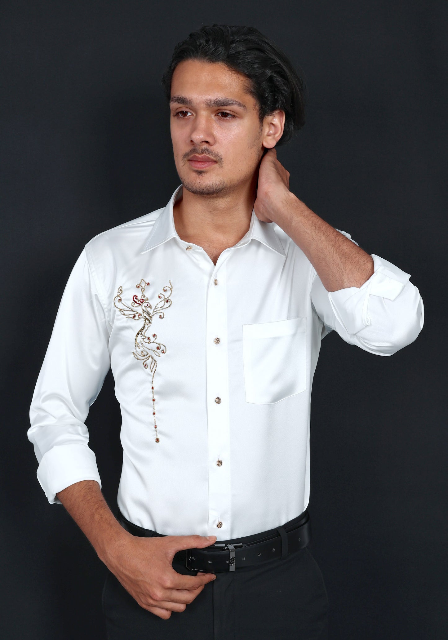 Phoenix Luxury Hand Embroidered Shirt