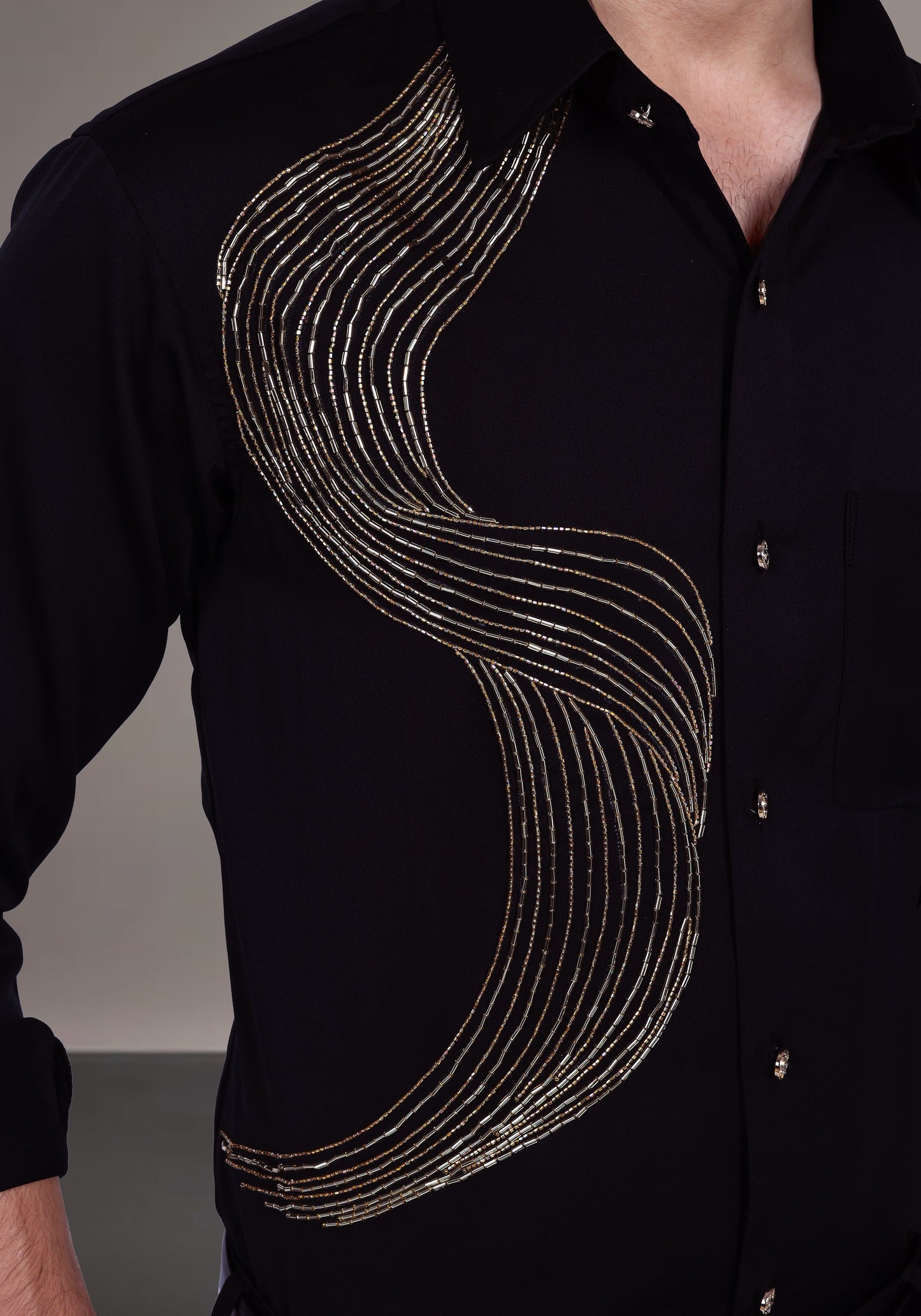 Positive Rays Luxury Hand Embroidered Shirt