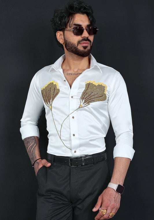 Cock's Crown Premium Hand Embroidered Shirt