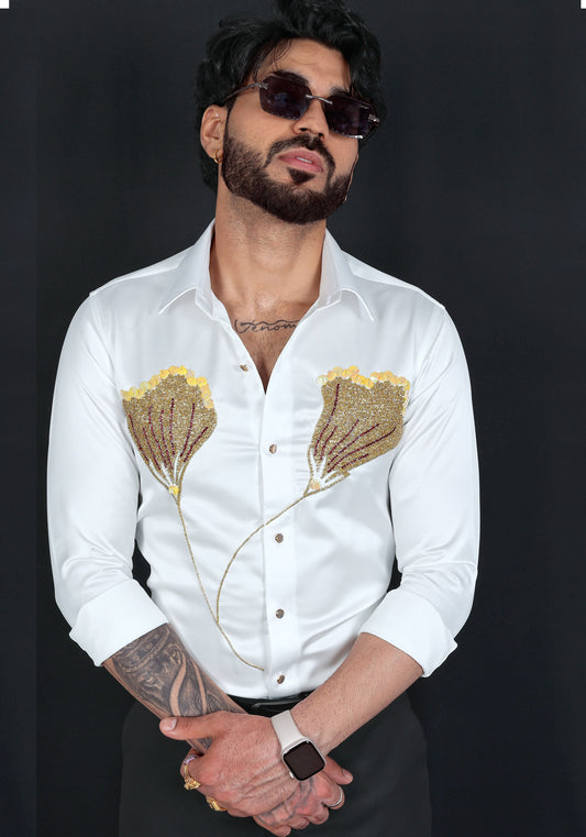 Cock's Crown Premium Hand Embroidered Shirt