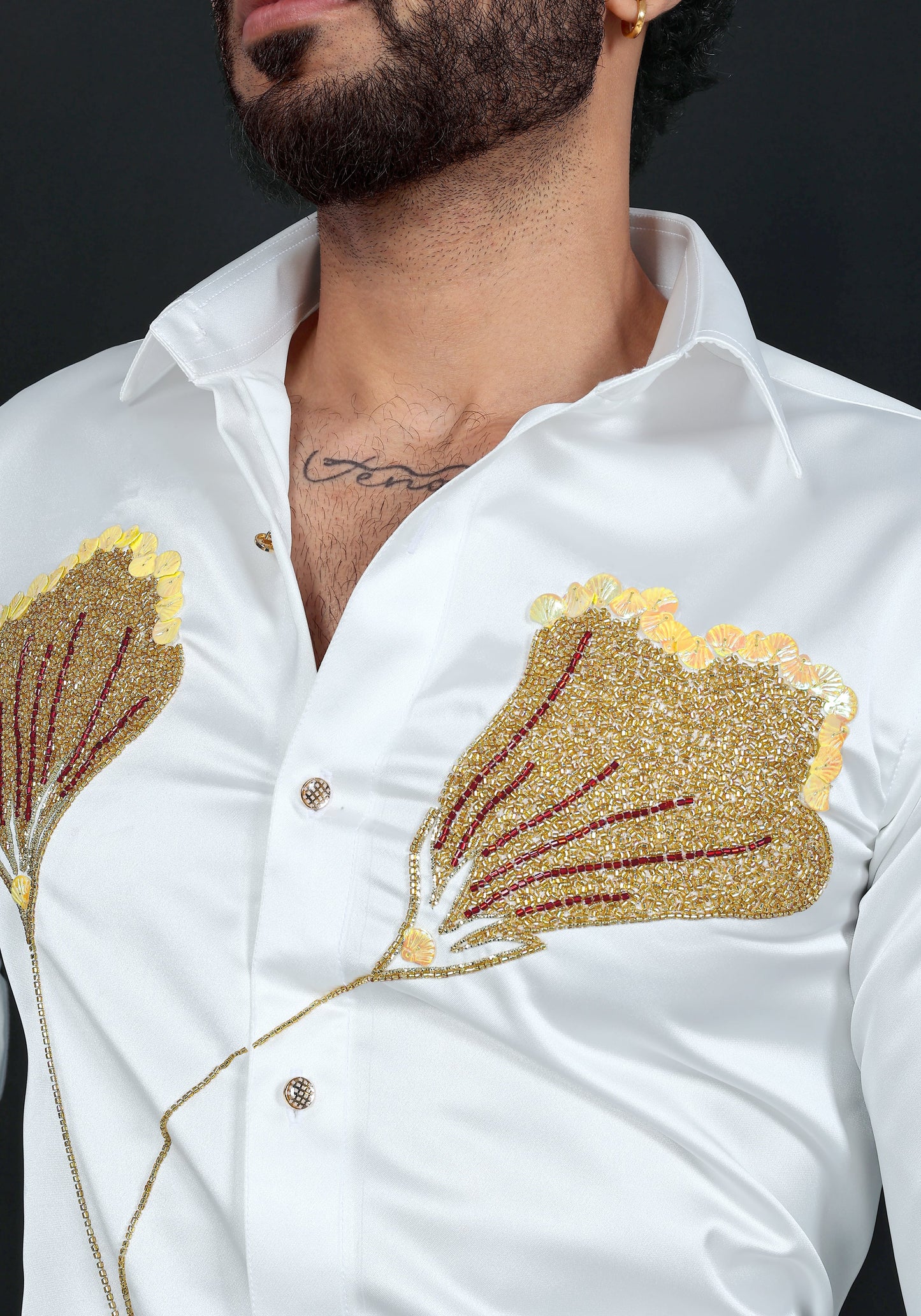 Cock's Crown Premium Hand Embroidered Shirt