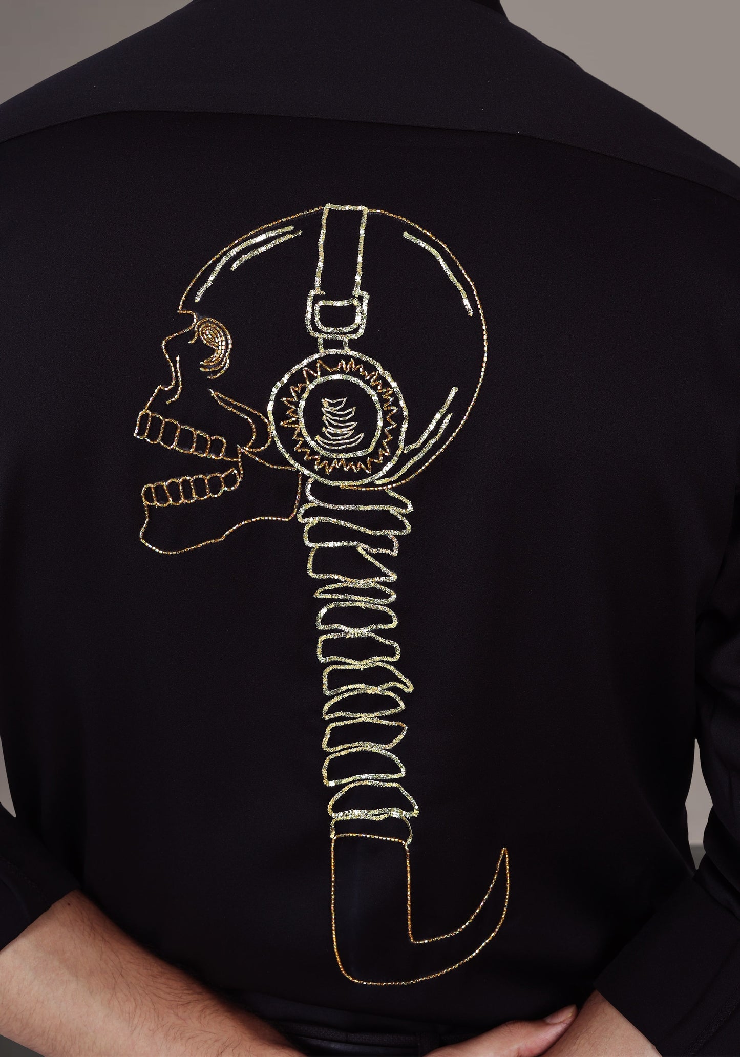 Dead Music Luxury Hand Embroidered Shirt