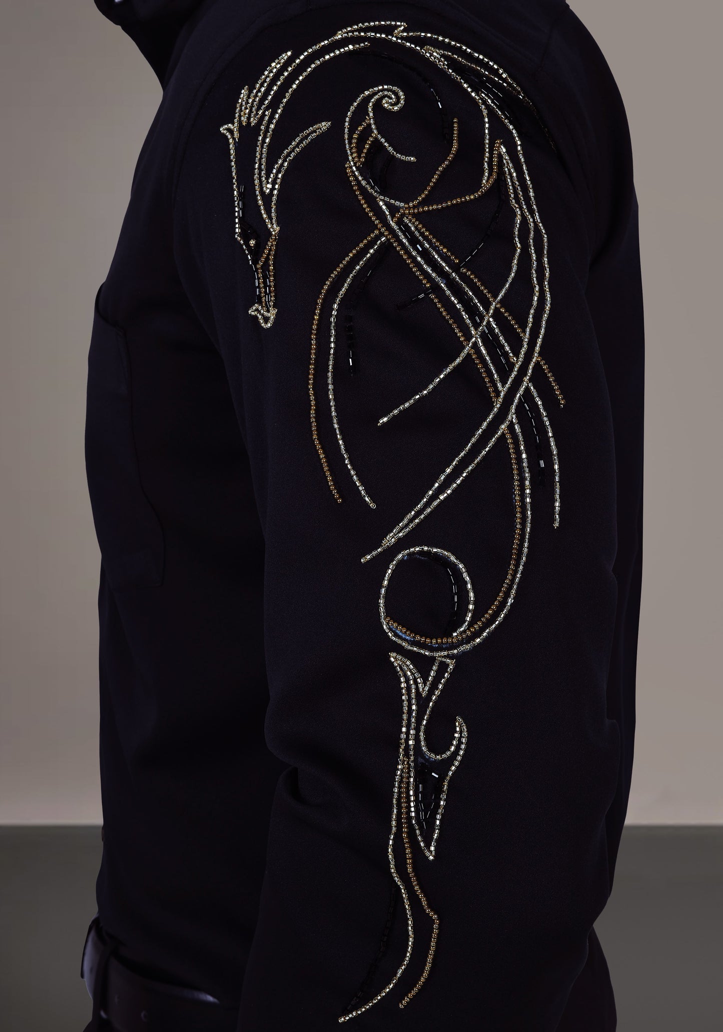 Dragon Sleeve Luxury Hand Embroidered Shirt