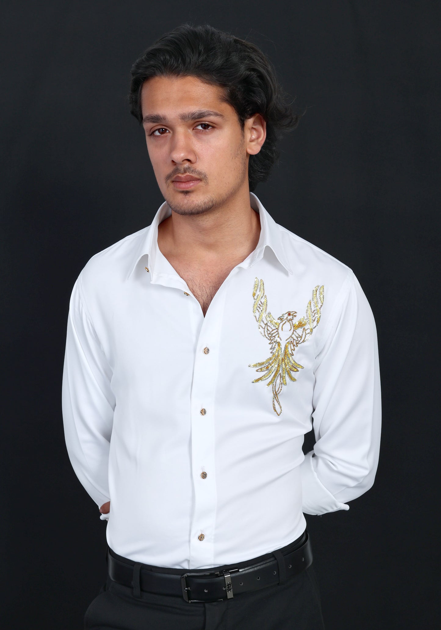 Eagle Luxury Hand Embroidered Shirt