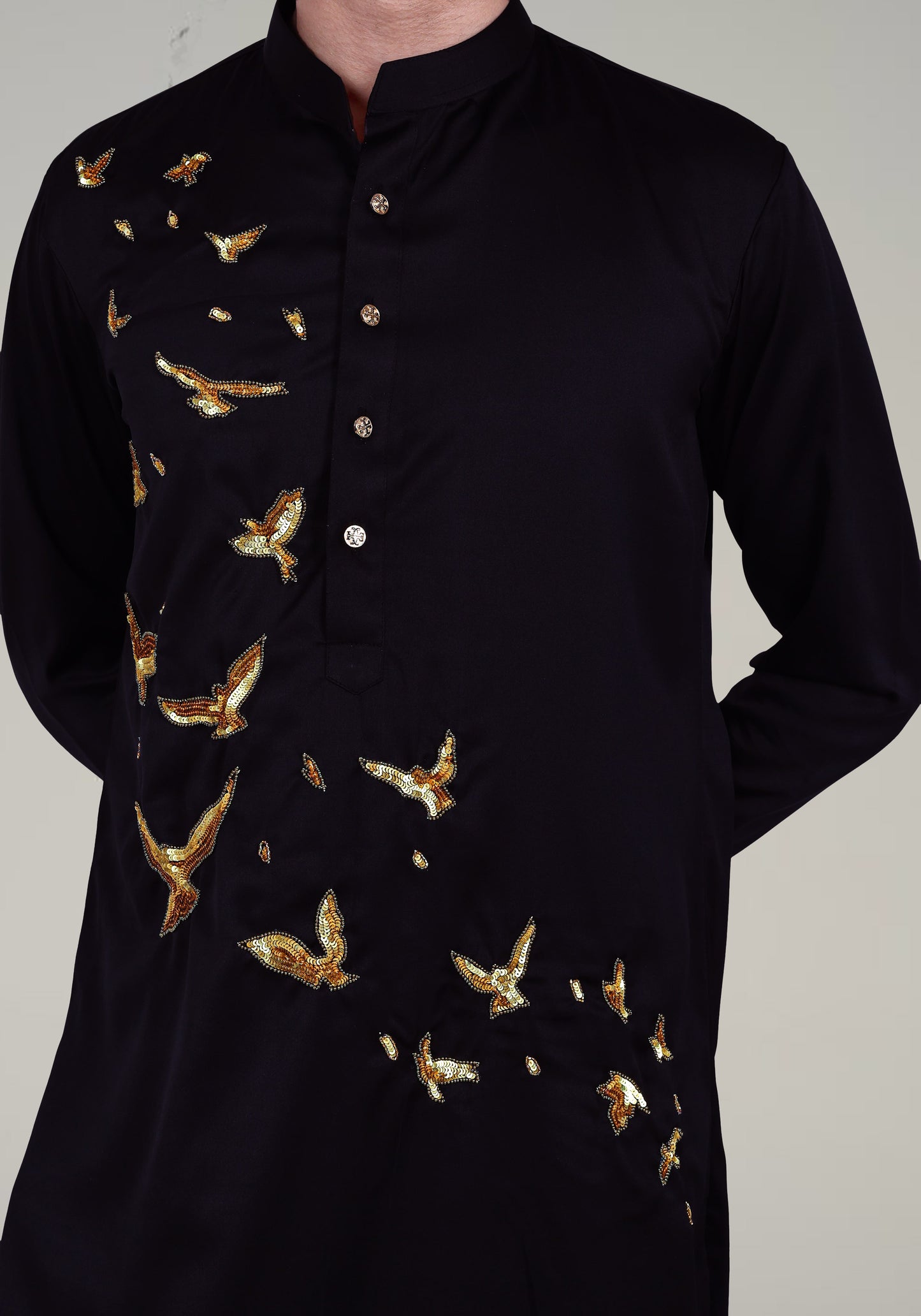 Fly High Hand Embroidered Kurta Set