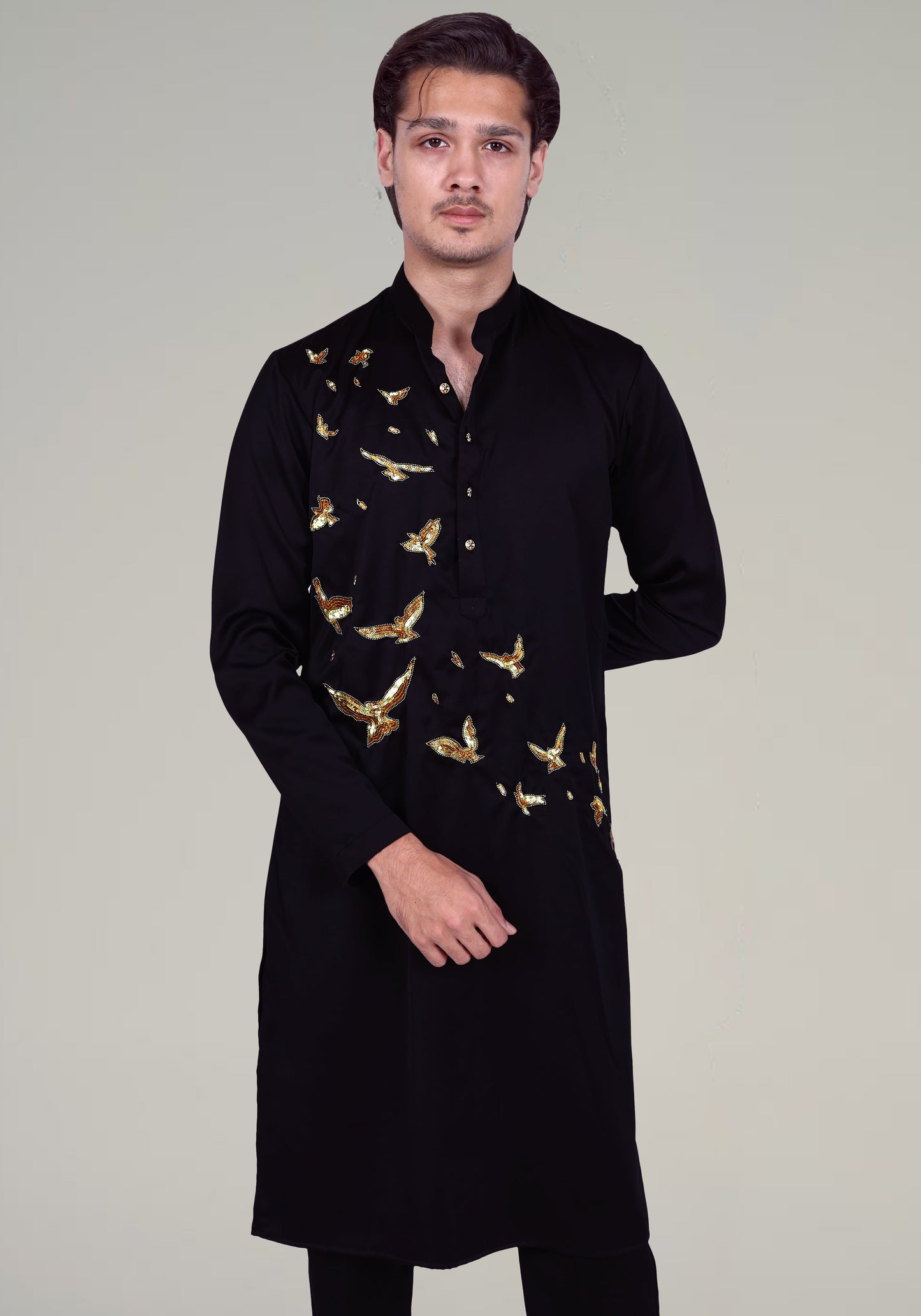 Fly High Hand Embroidered Kurta Set