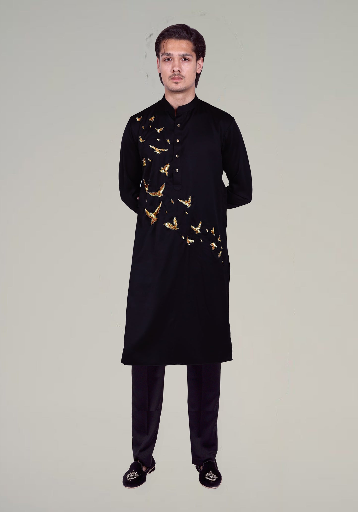 Fly High Hand Embroidered Kurta Set