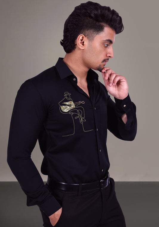 Guitarist Luxury Hand Embroidered Shirt