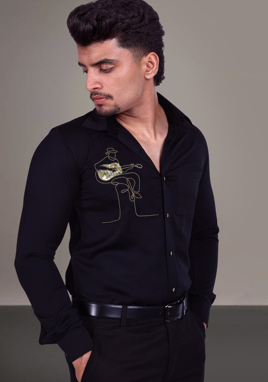 Guitarist Luxury Hand Embroidered Shirt