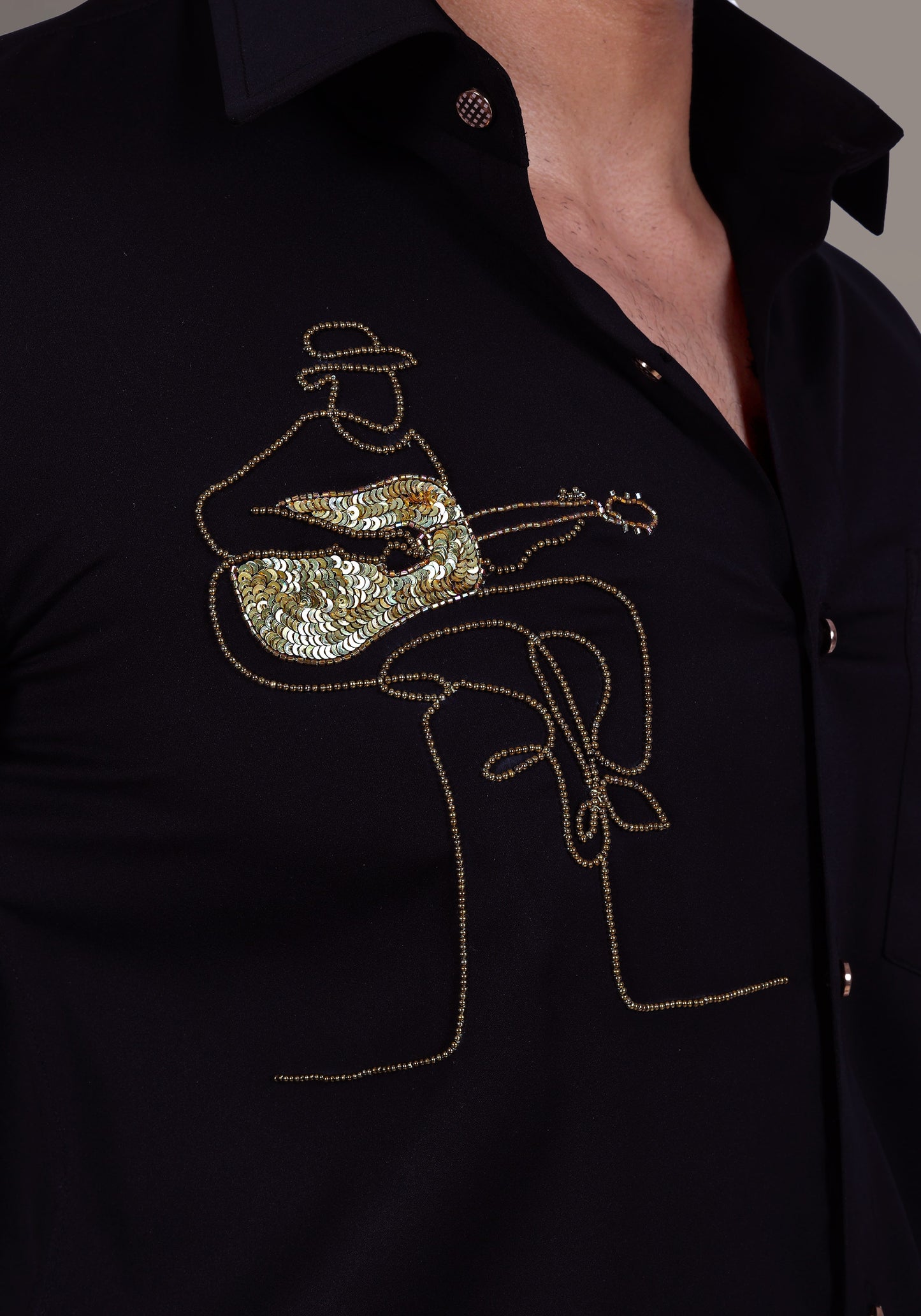 Guitarist Luxury Hand Embroidered Shirt