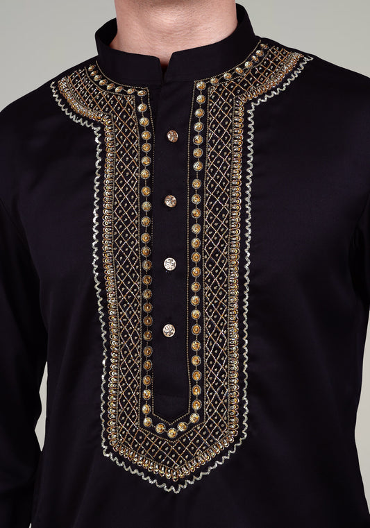 Intricate Diamonds Hand Embroidered Kurta Set