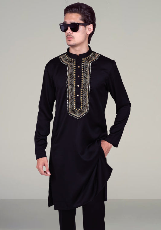 Intricate Diamonds Hand Embroidered Kurta Set