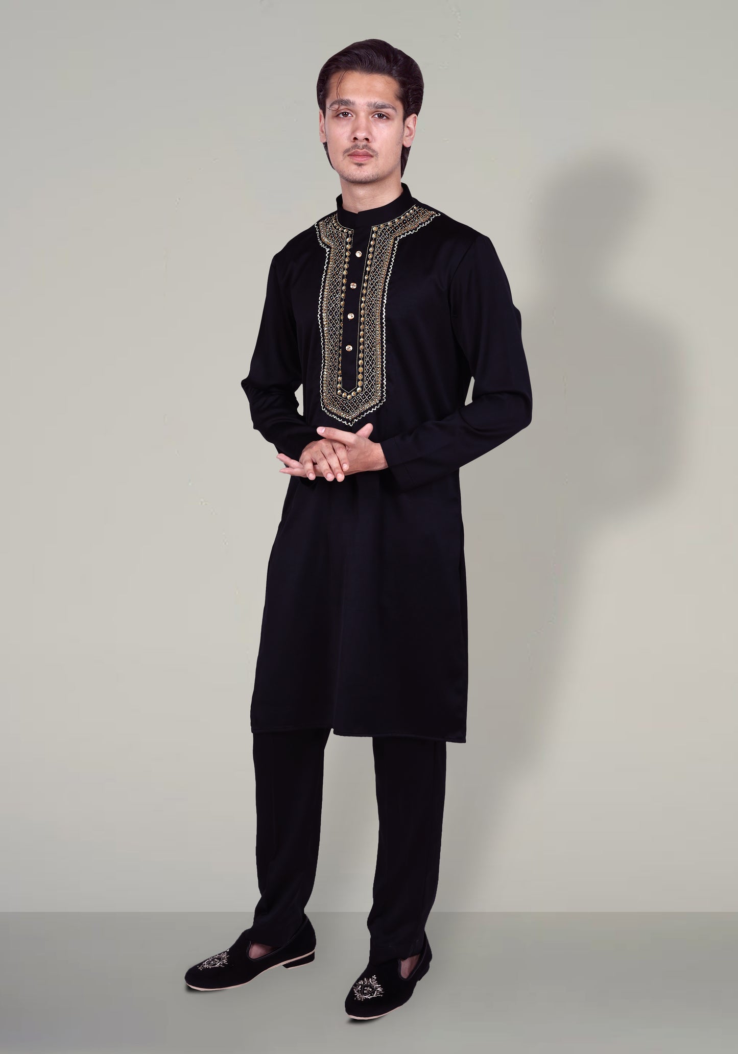 Intricate Diamonds Hand Embroidered Kurta Set