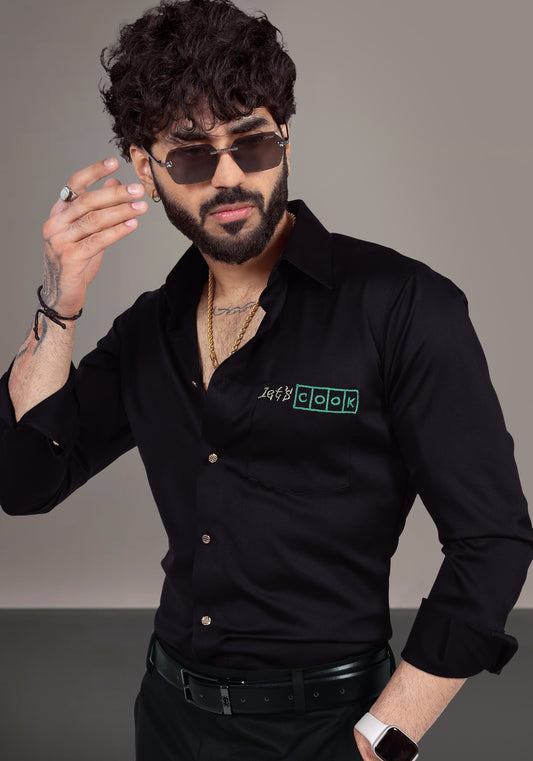 Lets Cook Luxury Hand Embroidered Shirt