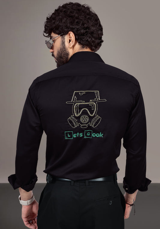 Lets Cook Luxury Hand Embroidered Shirt