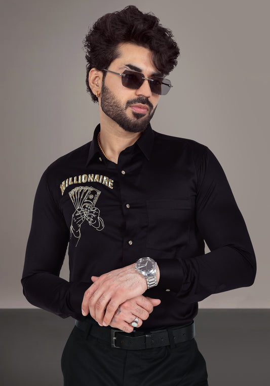 Millionaire Luxury Hand Embroidered Shirt