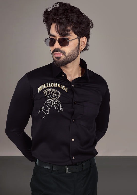 Millionaire Luxury Hand Embroidered Shirt