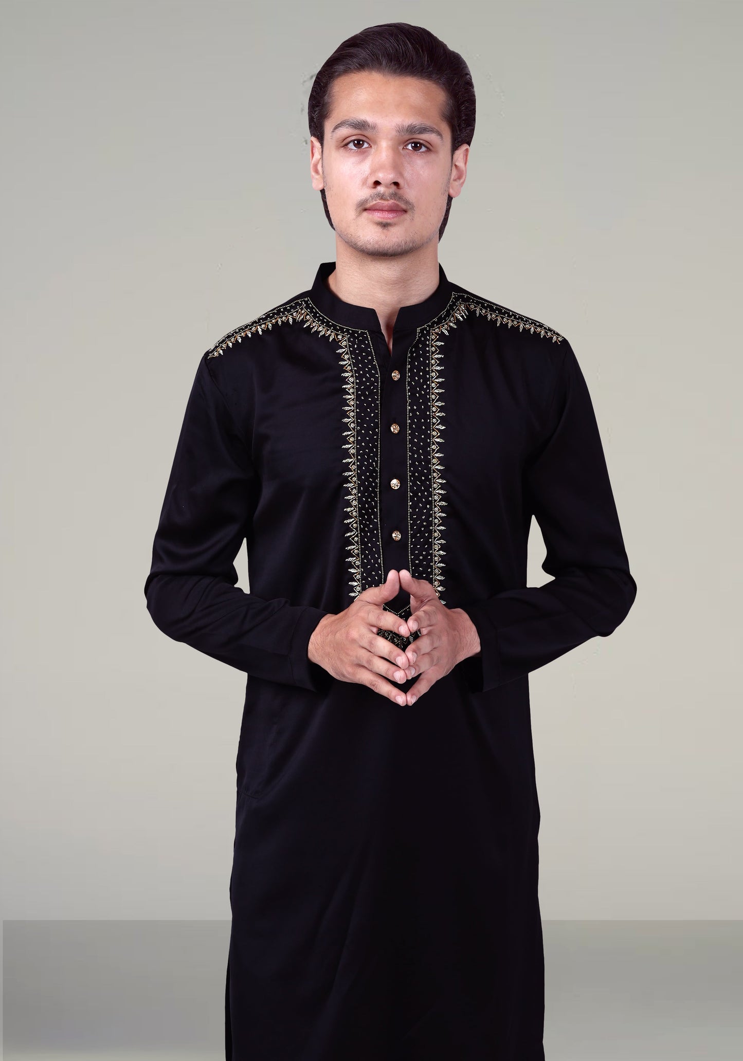Dots Hand Embroidered Kurta Set
