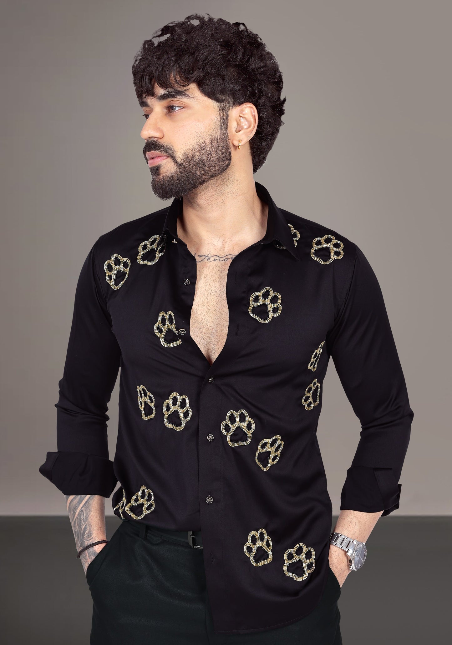 The Paws Luxury Hand Embroidered Shirt