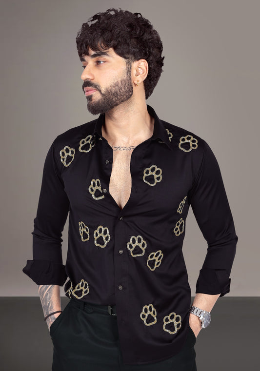 The Paws Luxury Hand Embroidered Shirt