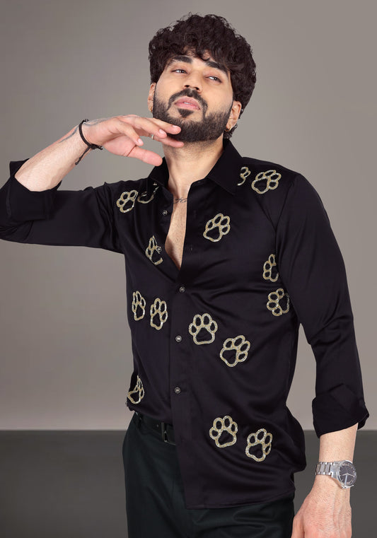 The Paws Luxury Hand Embroidered Shirt