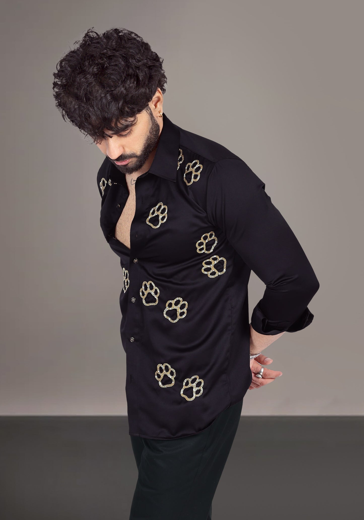 The Paws Luxury Hand Embroidered Shirt