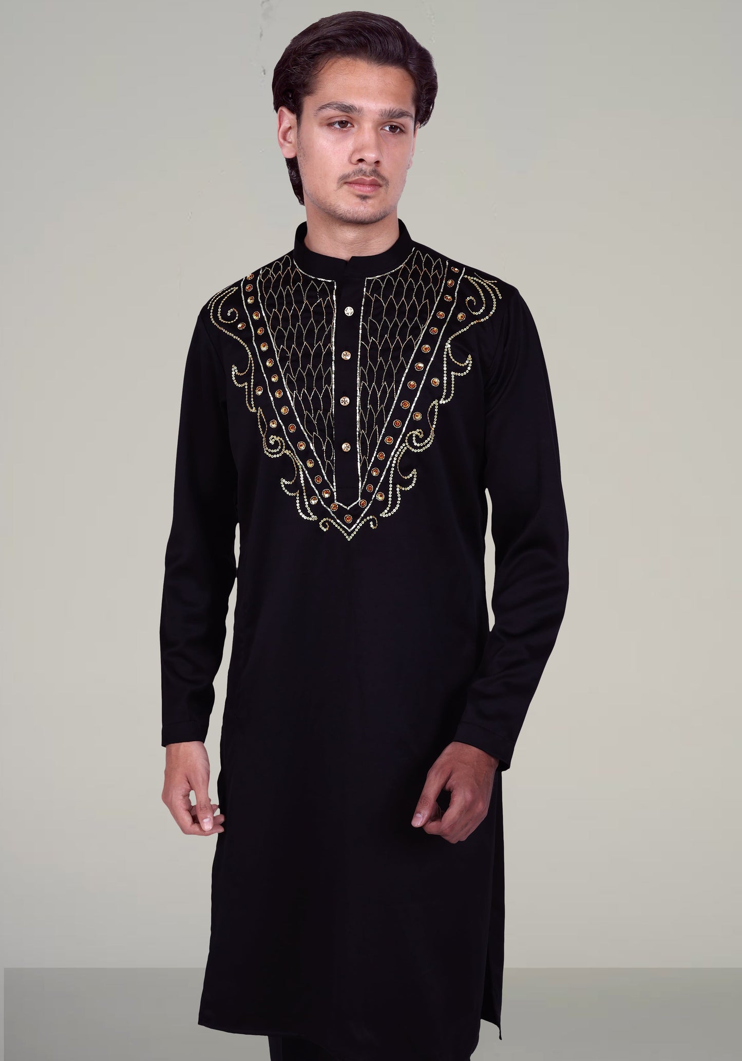 Petal Pattern Hand Embroidered Kurta Set