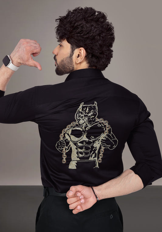 Pitbull Luxury Hand Embroidered Shirt