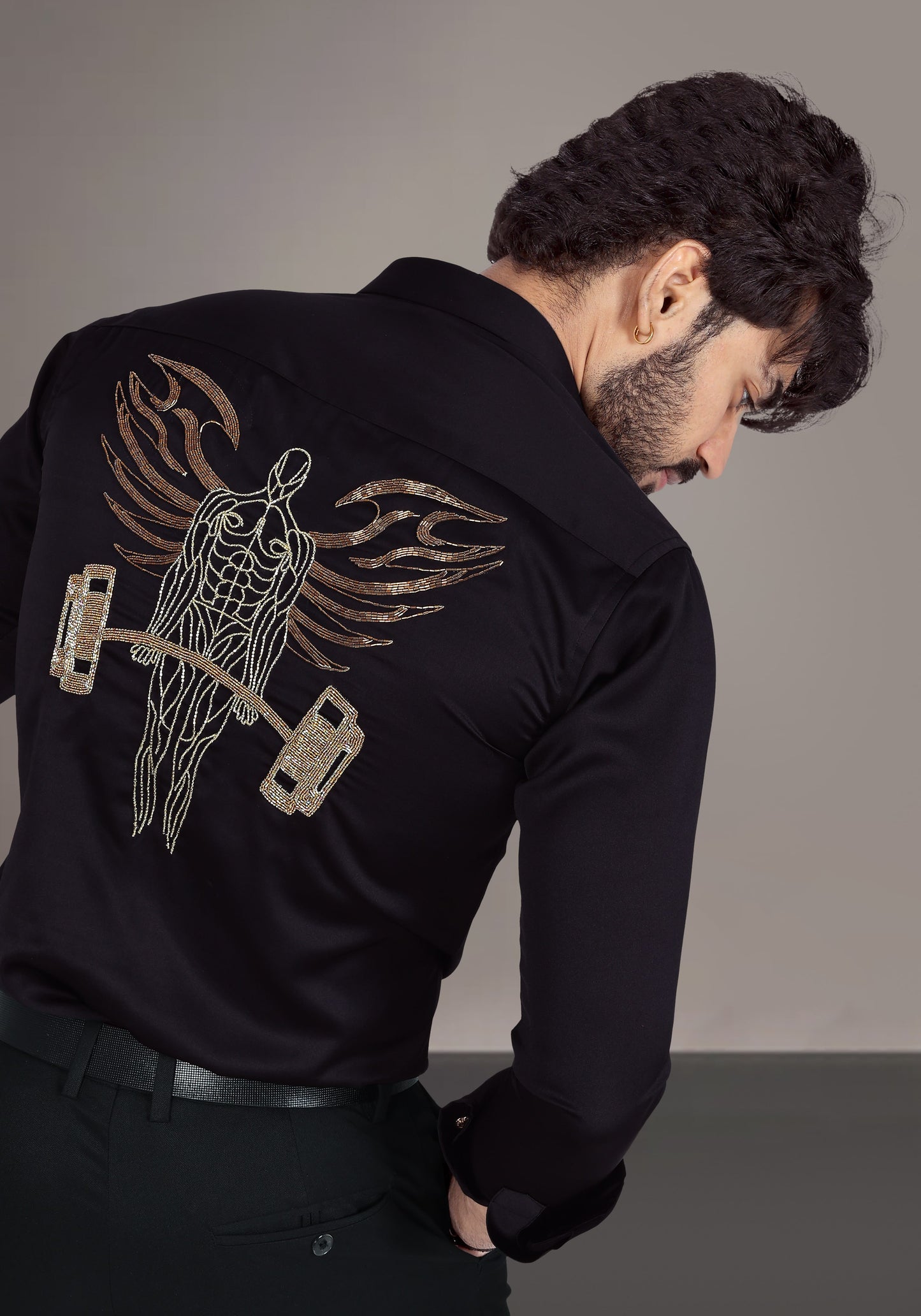 Power Soar Luxury Hand Embroidered Shirt