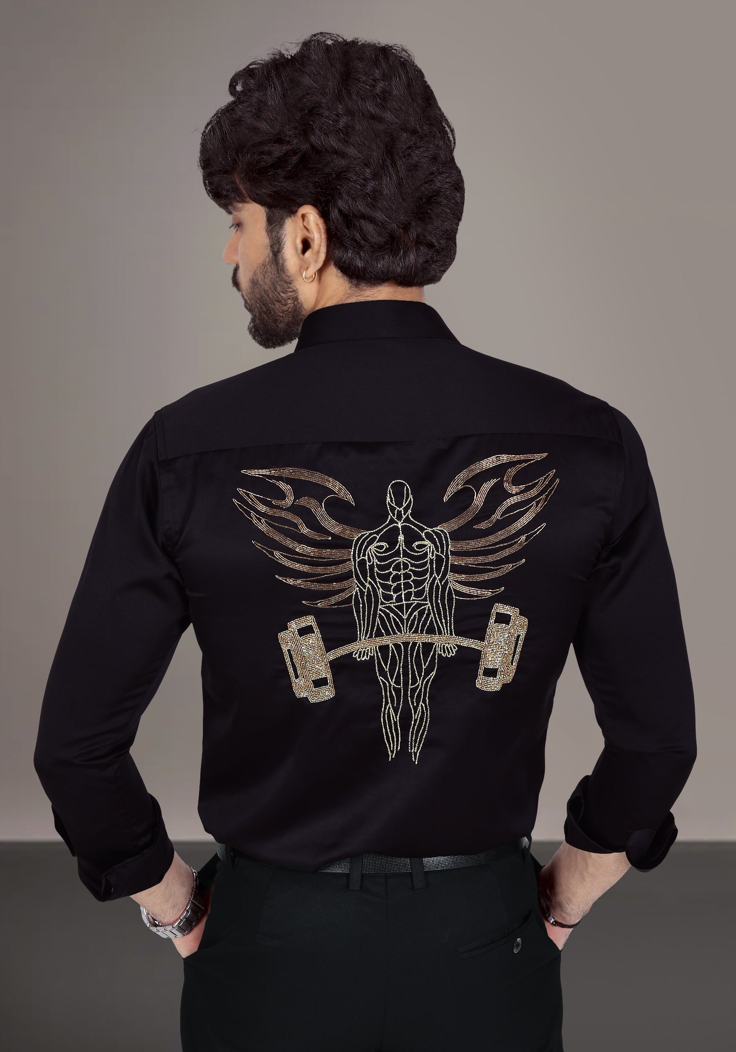 Power Soar Luxury Hand Embroidered Shirt