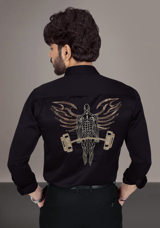 Power Soar Luxury Hand Embroidered Shirt