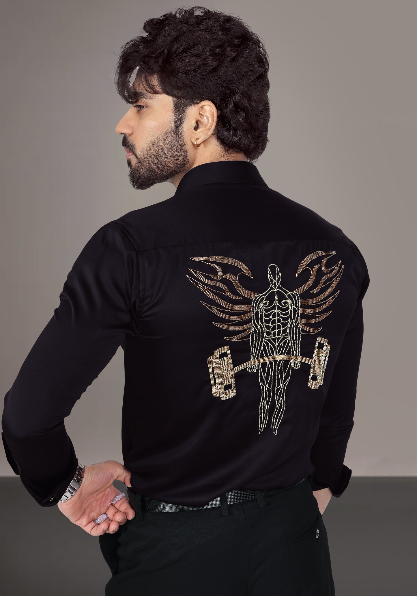 Power Soar Luxury Hand Embroidered Shirt