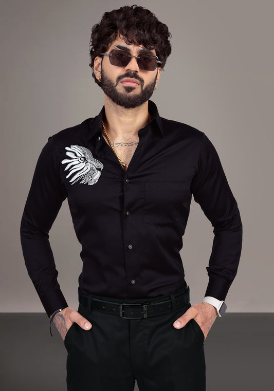 Predator Luxury Hand Embroidered Shirt