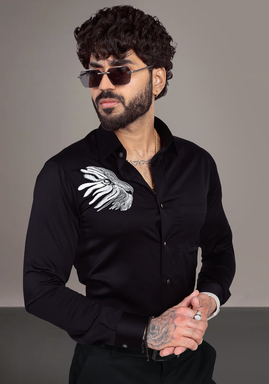 Predator Luxury Hand Embroidered Shirt