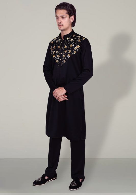 Fly High Hand Embroidered Kurta Set