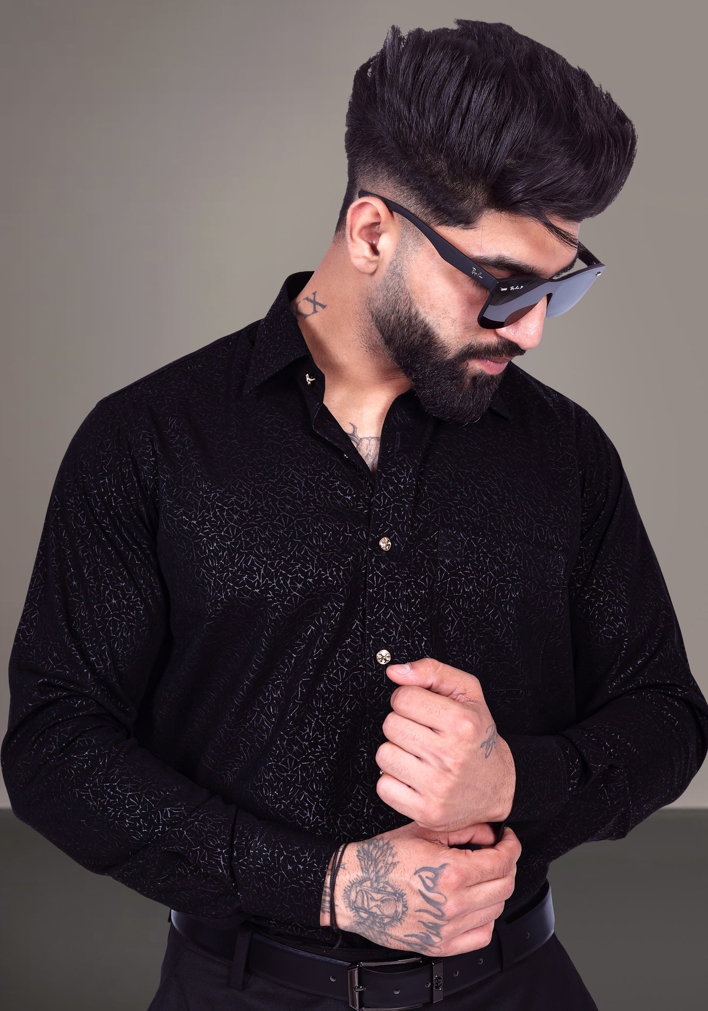 Premium Breathable Satin Self Textured