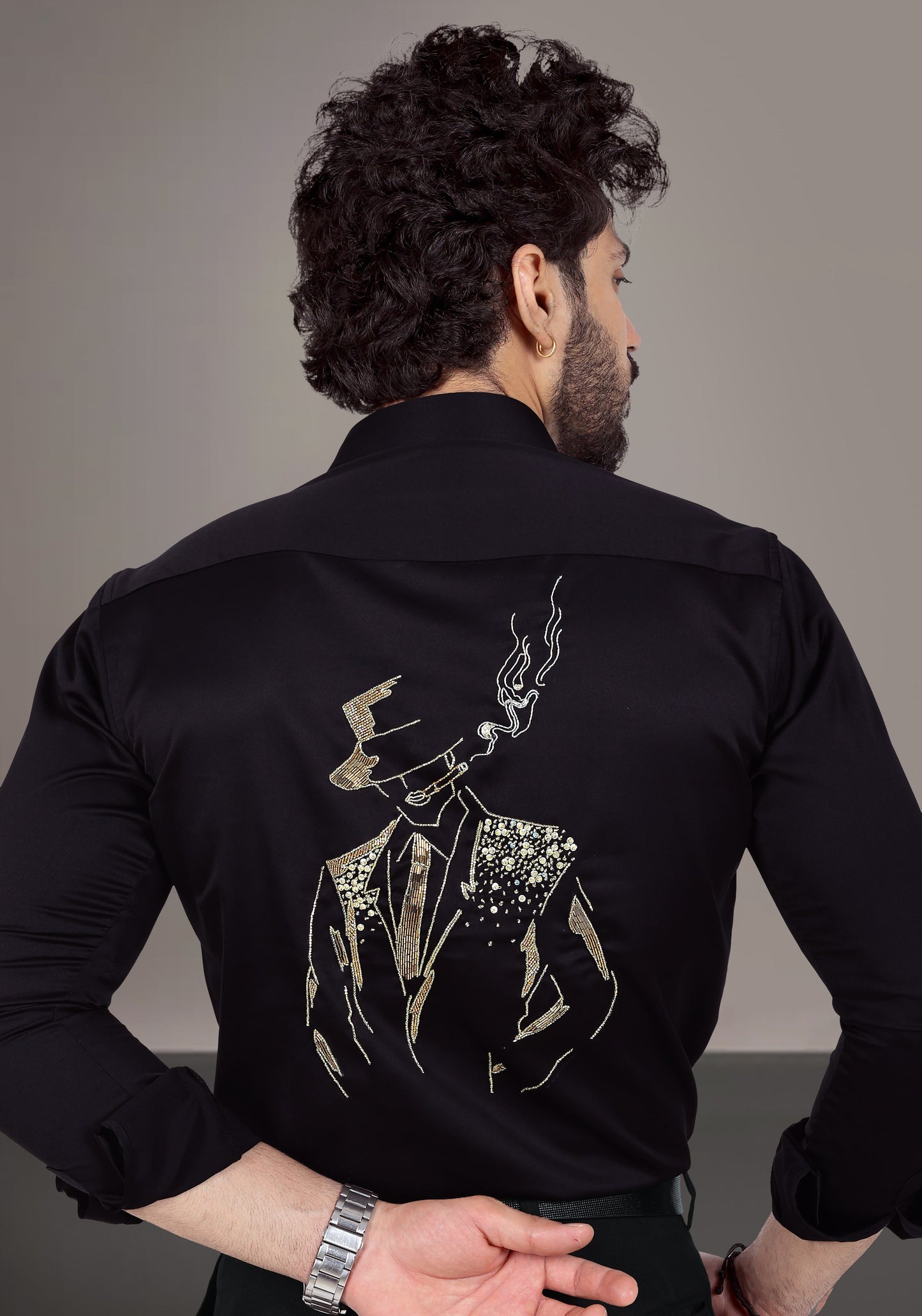 Savvy Smoker Luxury Hand Embroidered Shirt