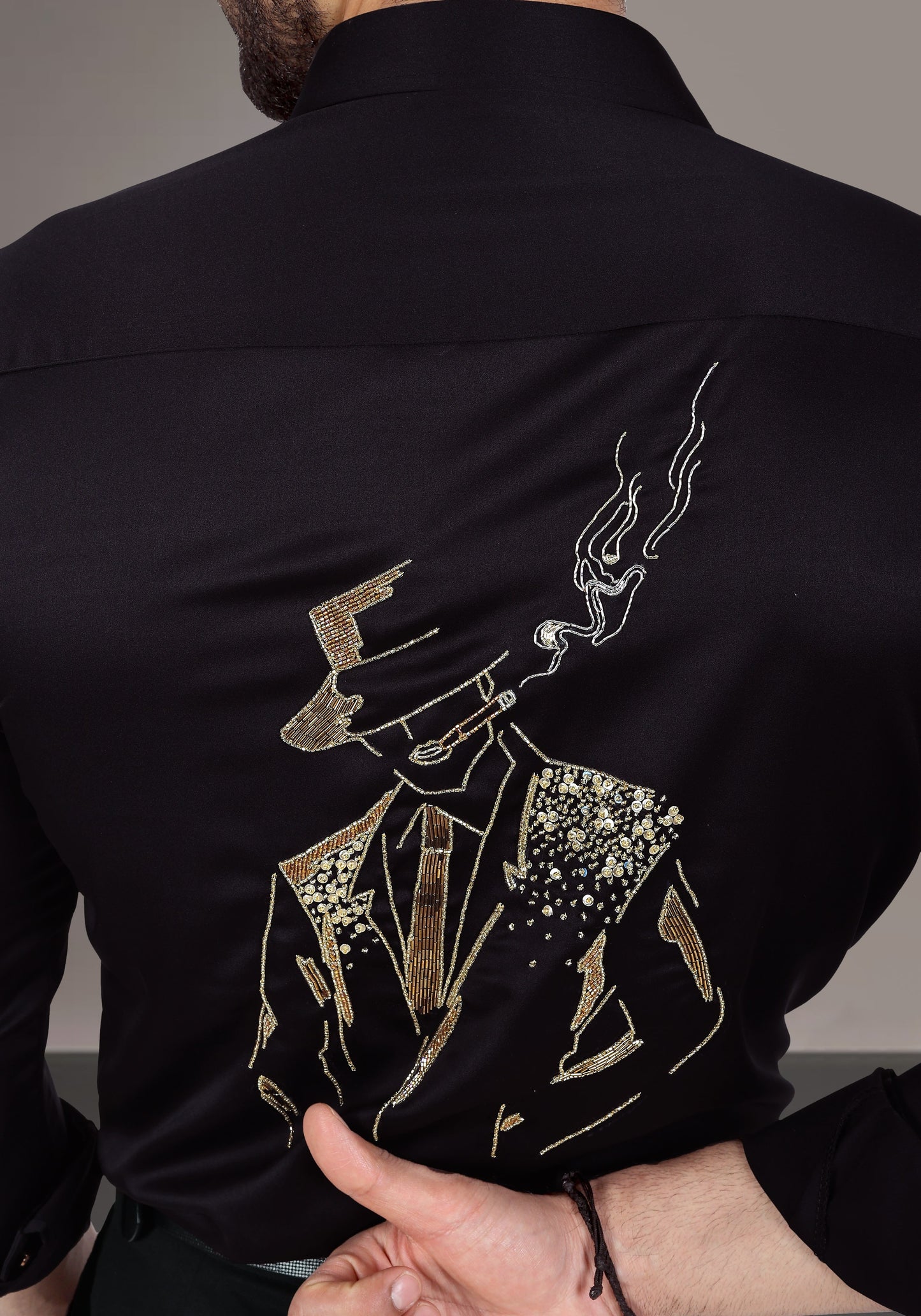 Savvy Smoker Luxury Hand Embroidered Shirt