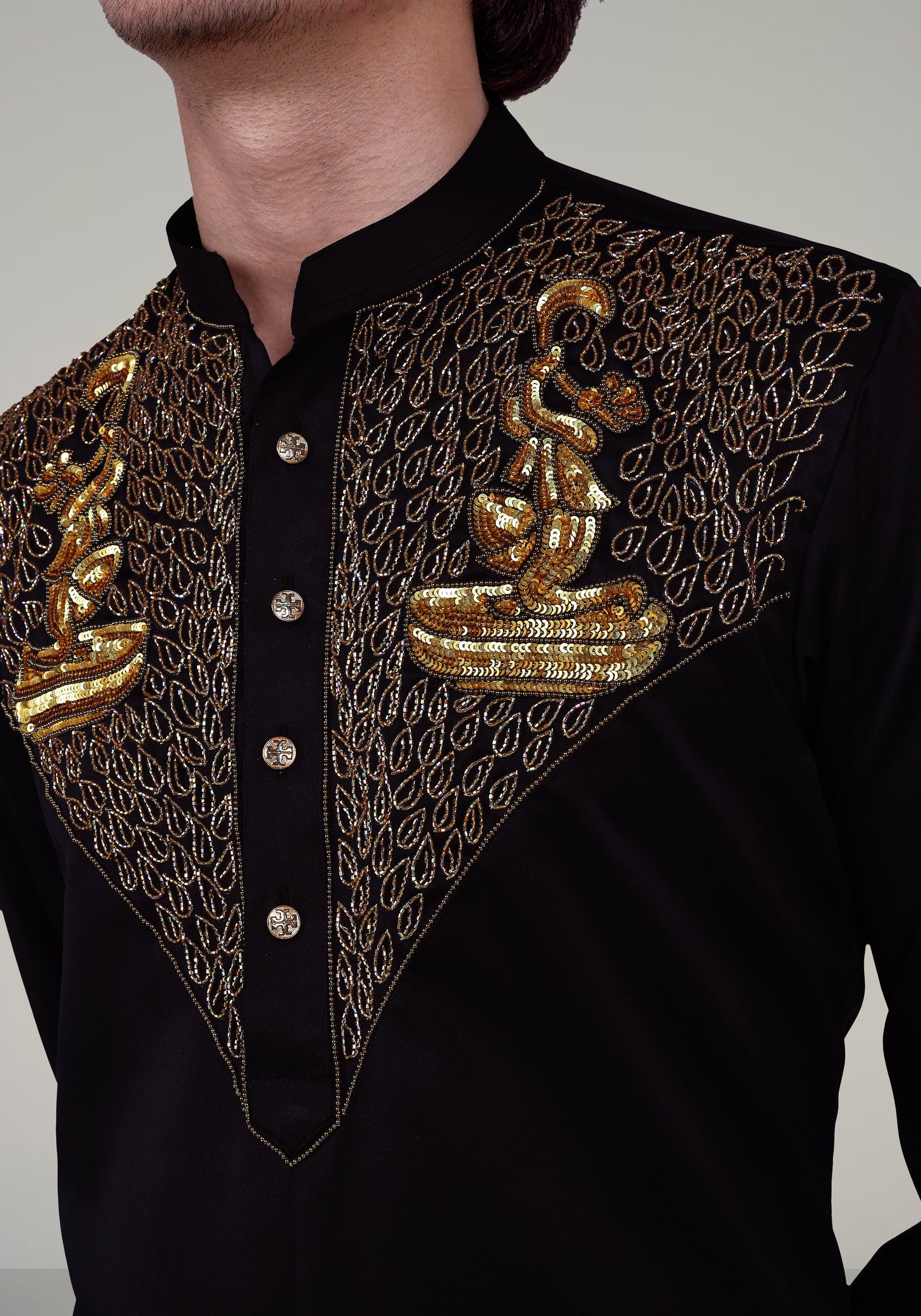 Traditional Hand Embroidered Kurta Set