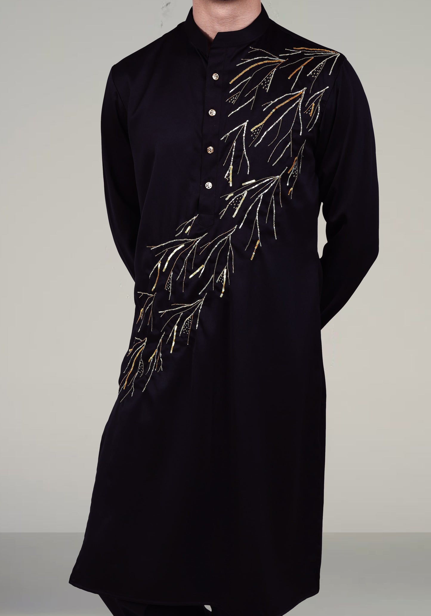 Twigs Hand Embroidered Kurta Set