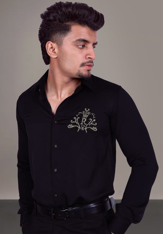 Your Name Initial Hand Embroidered Shirt
