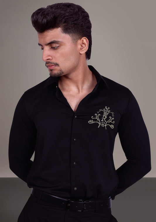 Your Name Initial Hand Embroidered Shirt